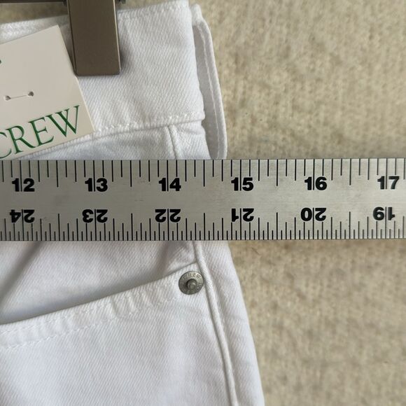 J‎ Crew Slim Wide Jeans Womens Size 26 Petite White - Picture 8 of 14